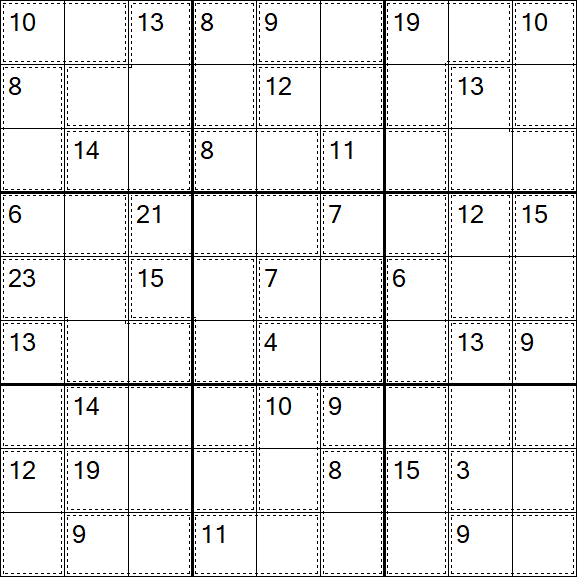 Killer Sudoku - Easy