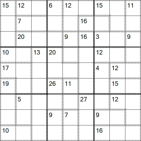 Killer Sudoku - Easy