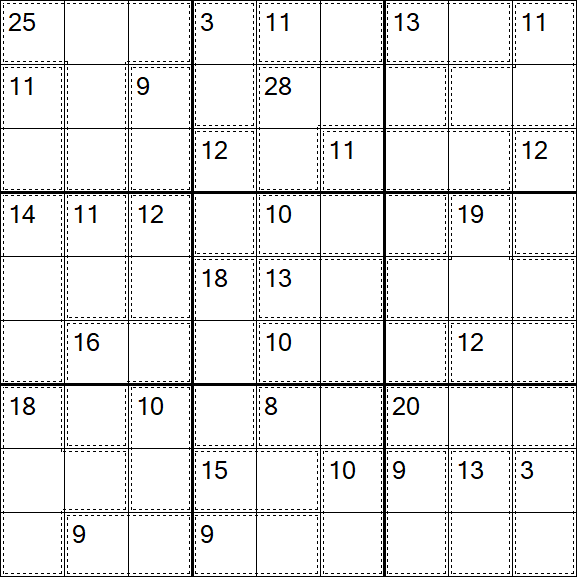 Killer Sudoku - Easy