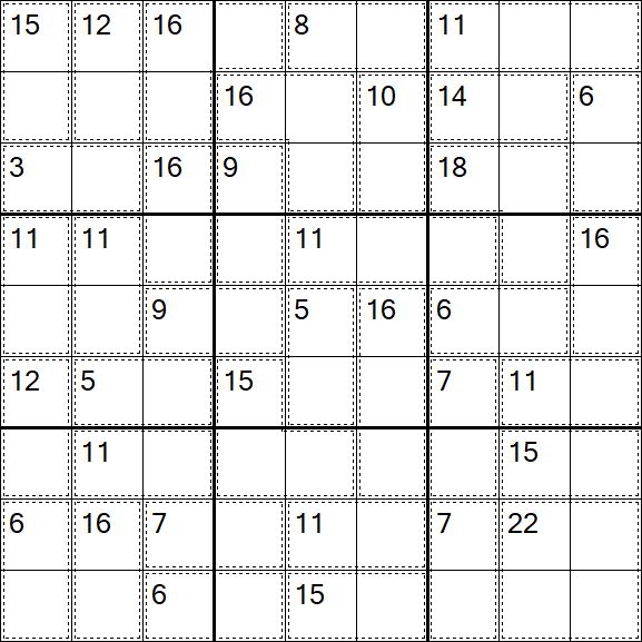 Killer Sudoku - Easy
