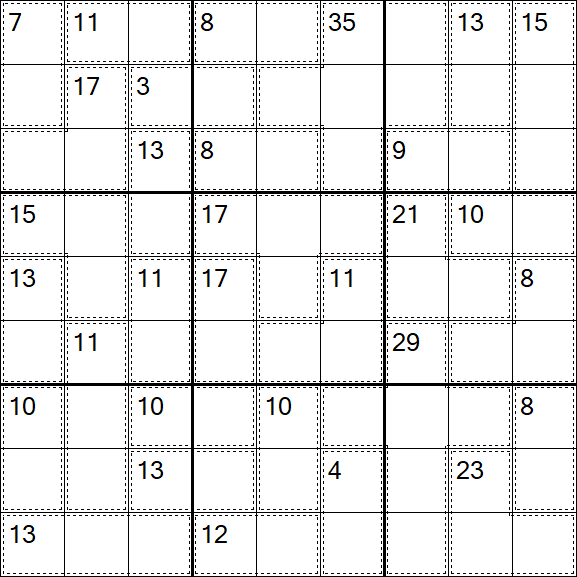 Killer Sudoku - Easy