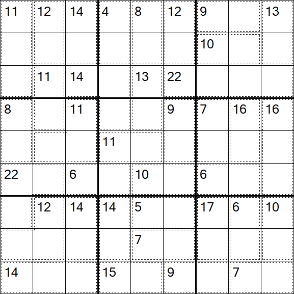 Killer Sudoku - Easy