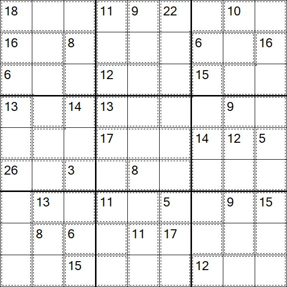 Killer Sudoku - Easy
