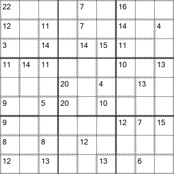 Killer Sudoku - Easy