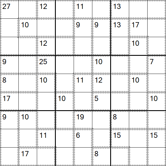 Killer Sudoku - Easy