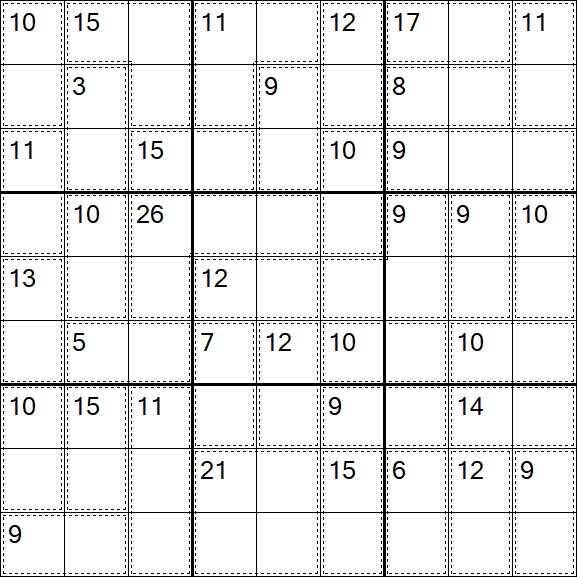 Killer Sudoku - Easy
