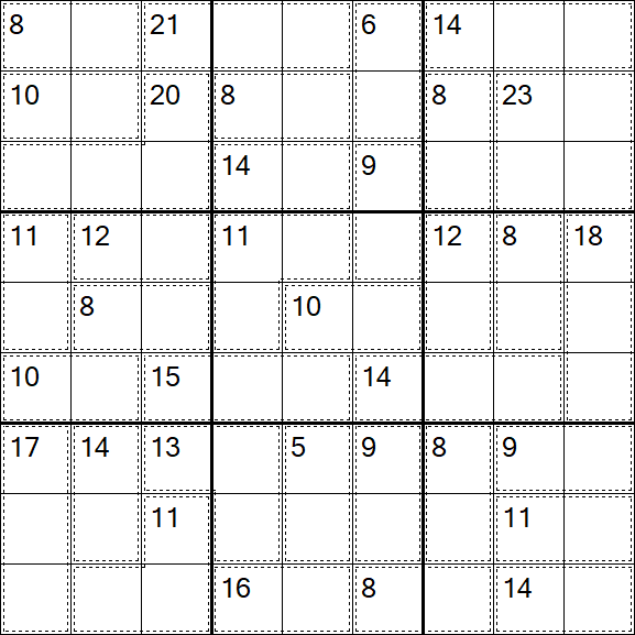 Killer Sudoku - Easy
