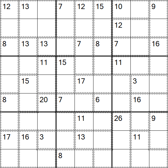 Killer Sudoku - Easy