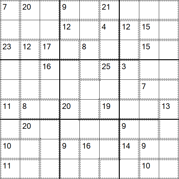 Killer Sudoku - Easy