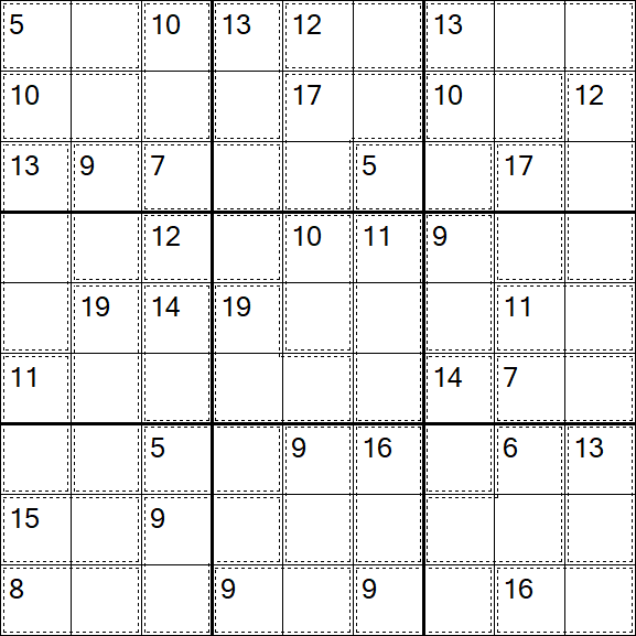 Killer Sudoku - Easy