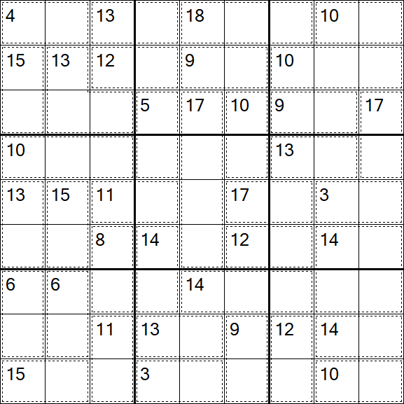 Killer Sudoku - Einfach