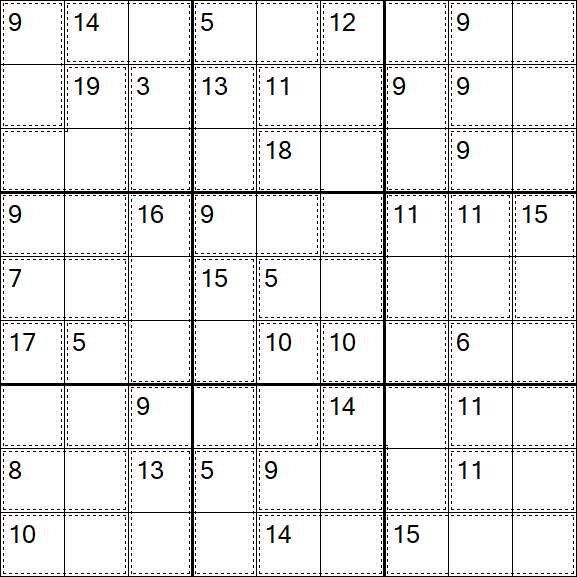 Killer Sudoku - Easy