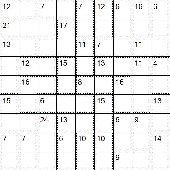 Killer Sudoku - Easy