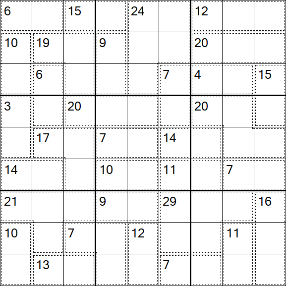 Killer Sudoku - Easy