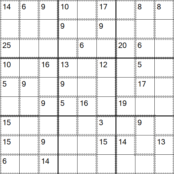 Killer Sudoku - Easy