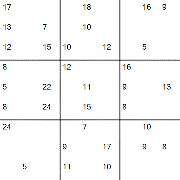 Killer Sudoku - Easy