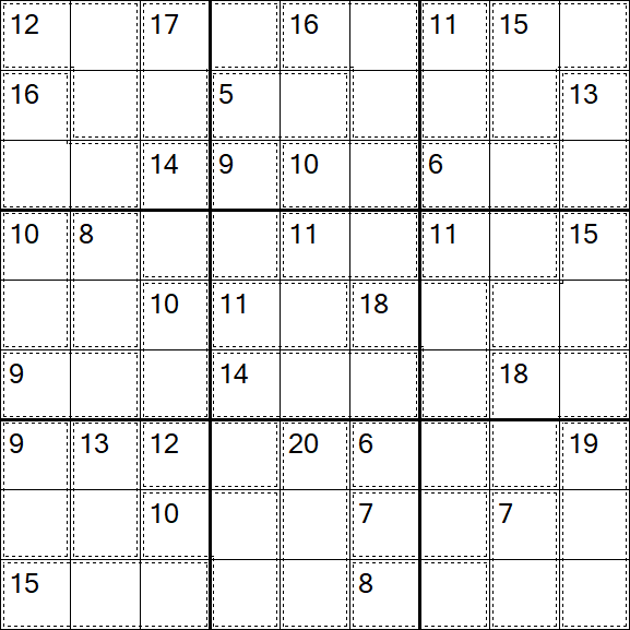 Killer Sudoku - Easy