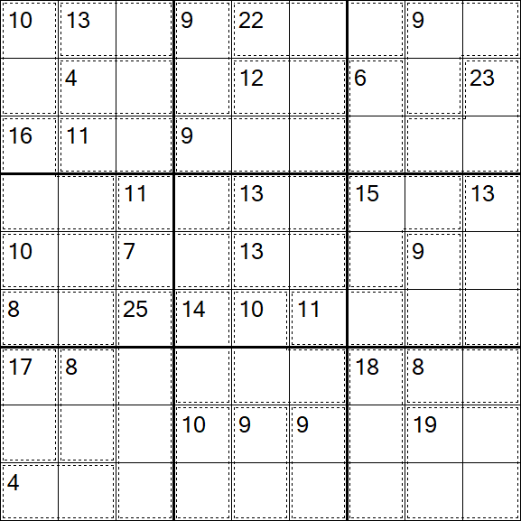 Killer Sudoku - Einfach