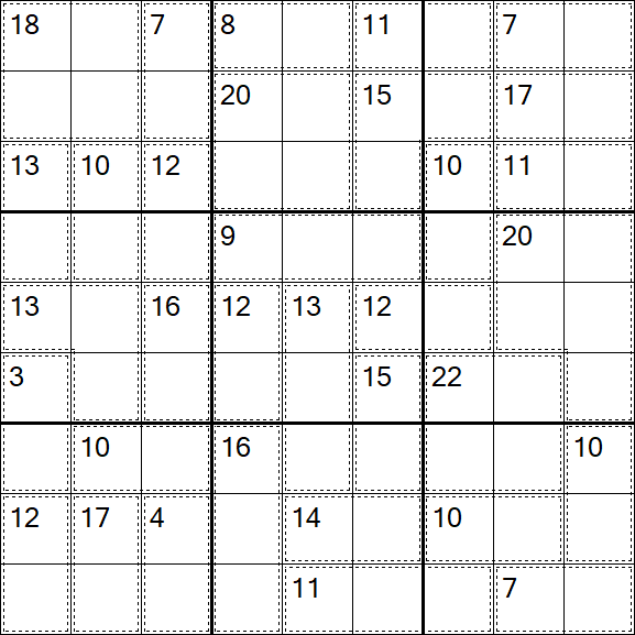 Killer Sudoku - Easy