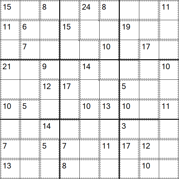 Killer Sudoku - Easy