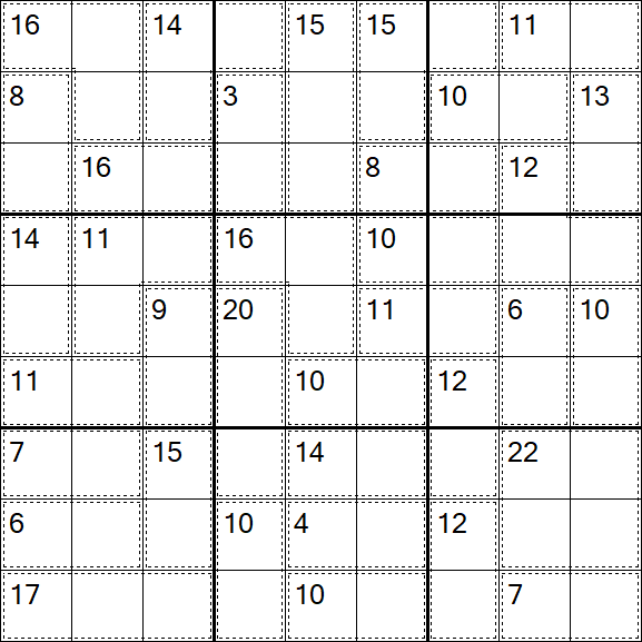 Killer Sudoku - Easy