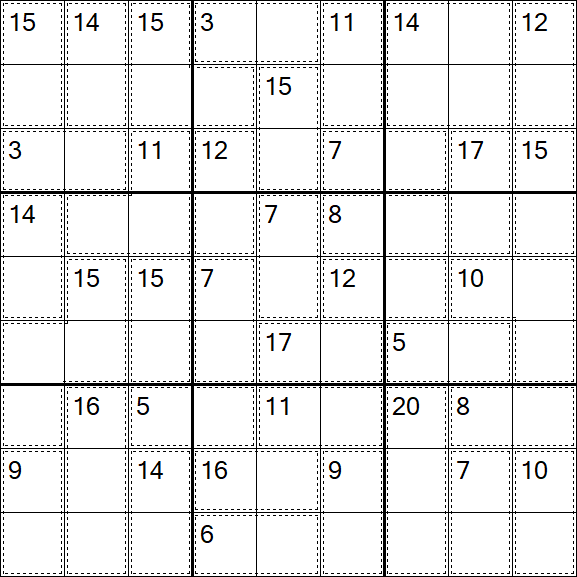 Killer Sudoku - Easy