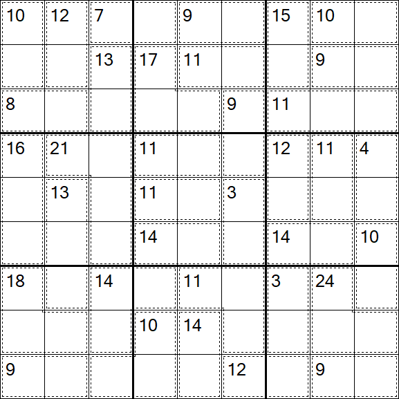 Killer Sudoku - Easy