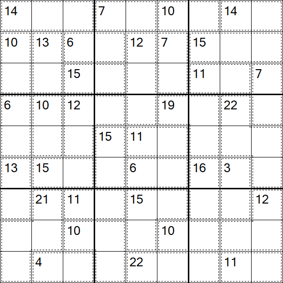 Killer Sudoku - Easy