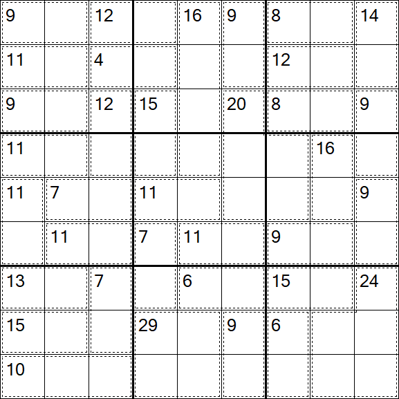 Killer Sudoku - Easy