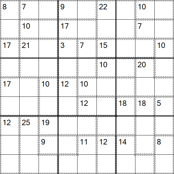 Killer Sudoku - Easy