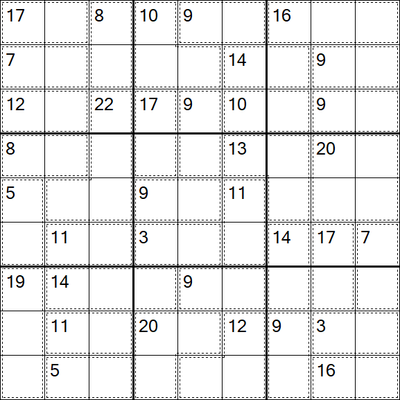 Killer Sudoku - Easy