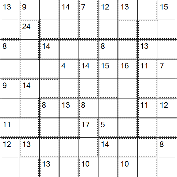 Killer Sudoku - Einfach