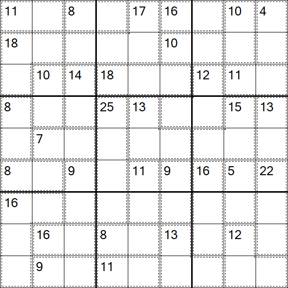 Killer Sudoku - Easy
