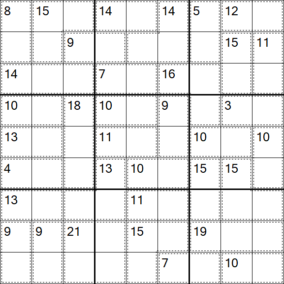 Killer Sudoku - Fácil