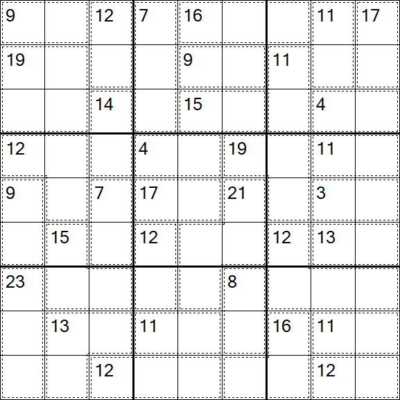 Killer Sudoku - Einfach