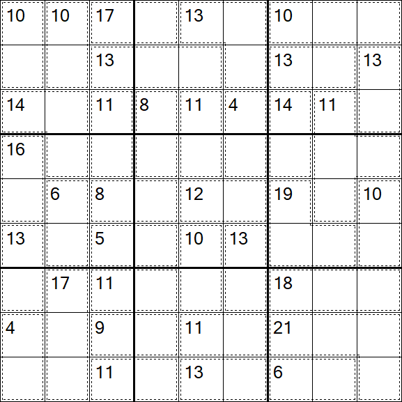 Killer Sudoku - Fácil