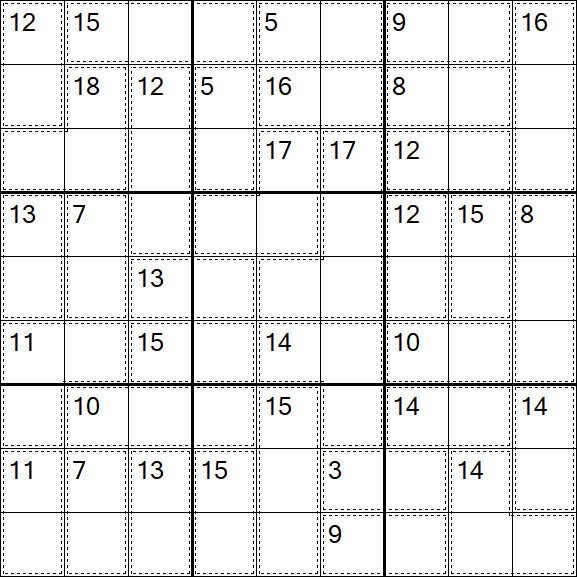 Killer Sudoku - Fácil