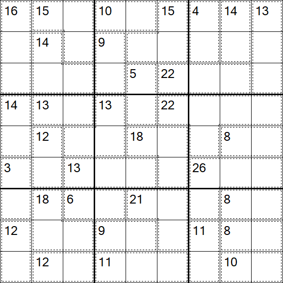 Killer Sudoku - Fácil