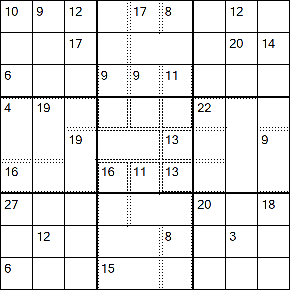 Killer Sudoku - Fácil