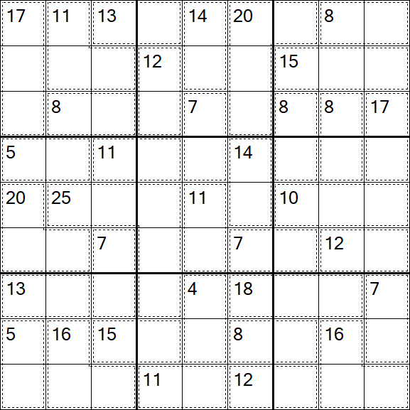 Killer Sudoku - Fácil