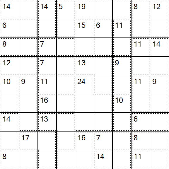 Killer Sudoku - Fácil