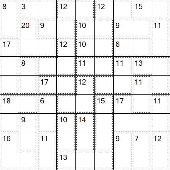 Killer Sudoku - Fácil