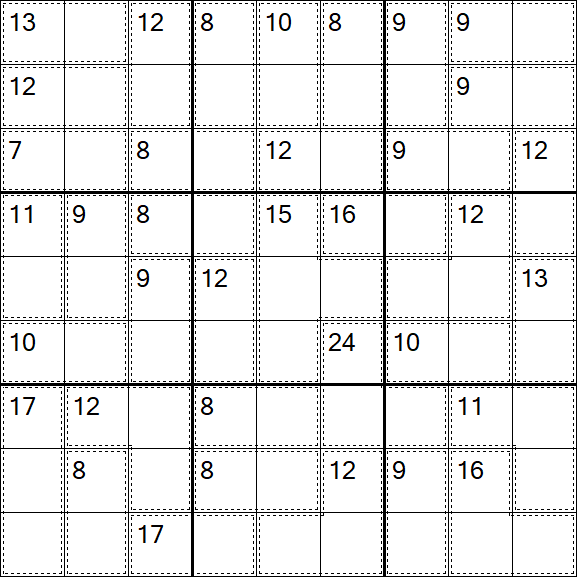 Killer Sudoku - Fácil