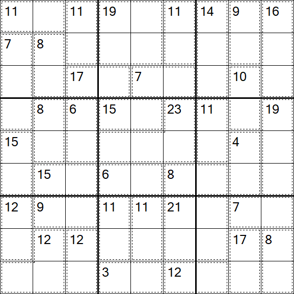 Killer Sudoku - Fácil