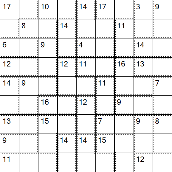 Killer Sudoku - Fácil