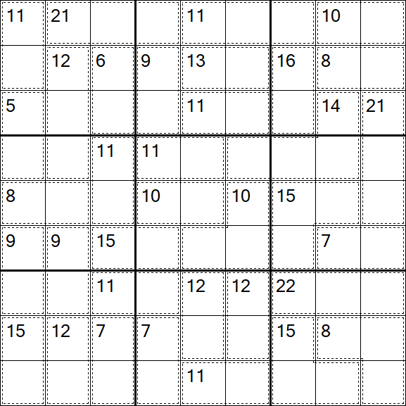 Killer Sudoku - Einfach