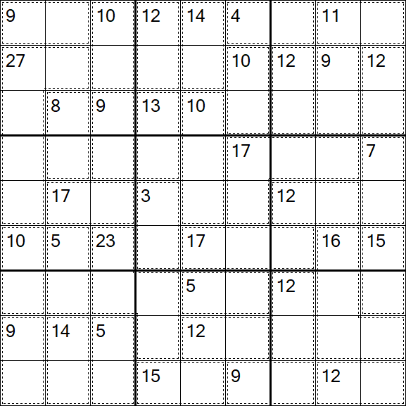 Killer Sudoku - Fácil