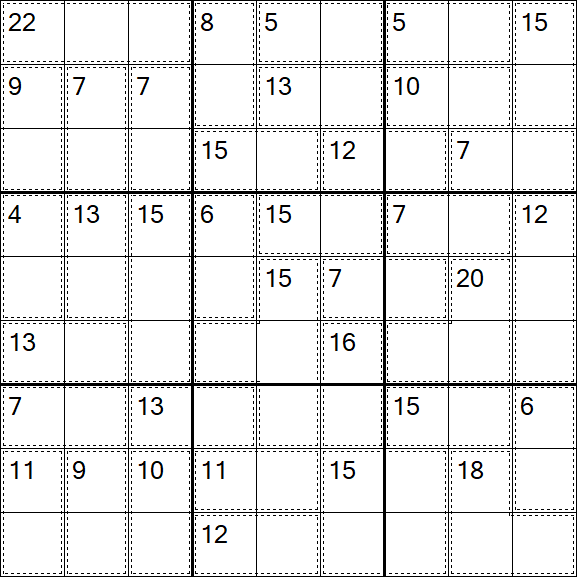 Killer Sudoku - Fácil