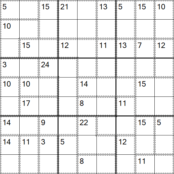 Killer Sudoku - Fácil