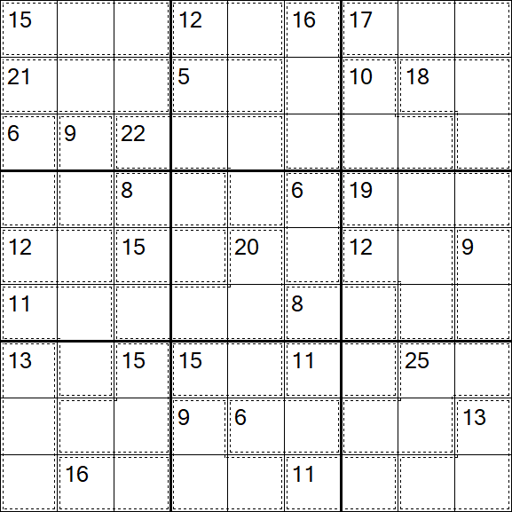 Killer Sudoku - Fácil